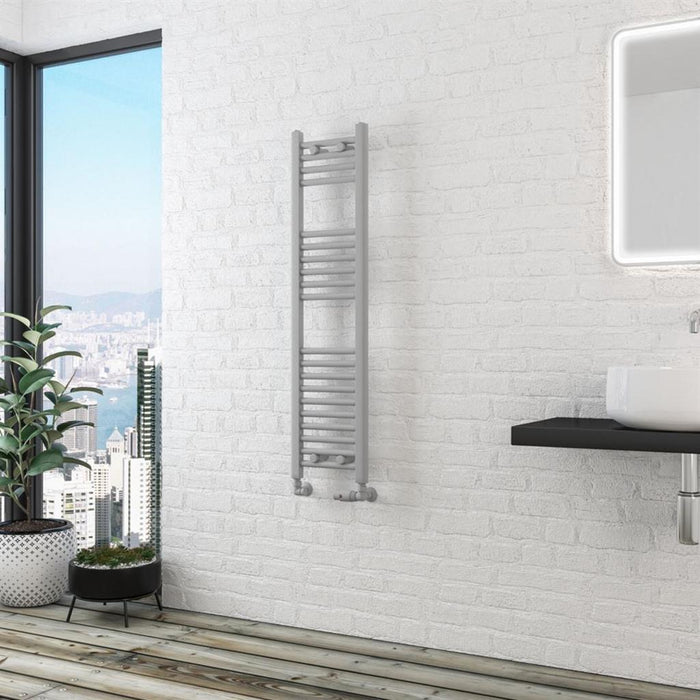 Eastbrook Wingrave Straight Heated Towel Rail - Matt Grey