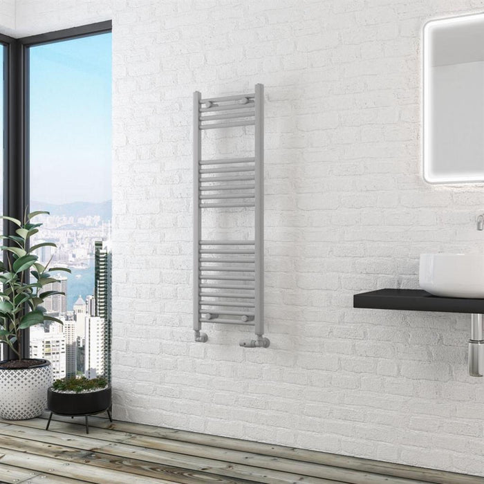 Eastbrook Wingrave Straight Heated Towel Rail - Matt Grey