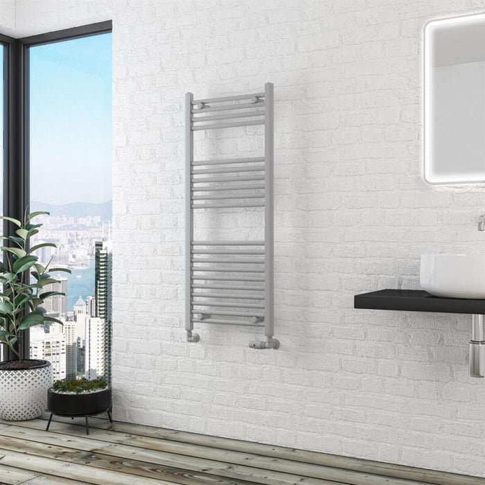 Eastbrook Wingrave Straight Heated Towel Rail - Matt Grey