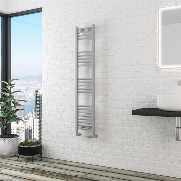 Eastbrook Wingrave Straight Heated Towel Rail - Matt Grey