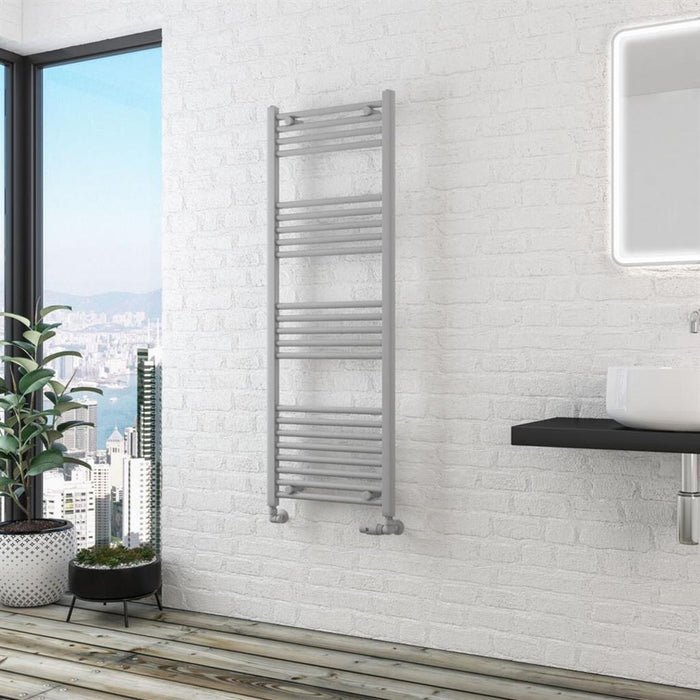 Eastbrook Wingrave Straight Heated Towel Rail - Matt Grey