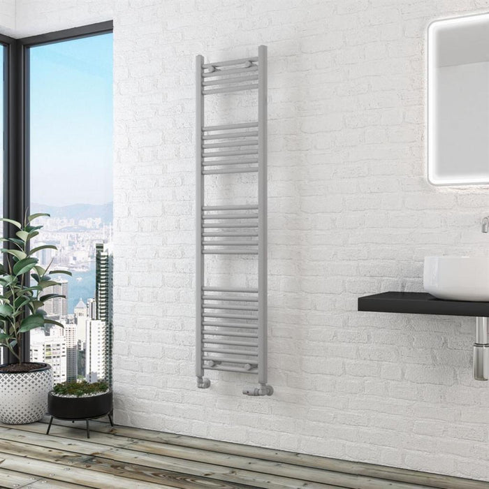 Eastbrook Wingrave Straight Heated Towel Rail - Matt Grey