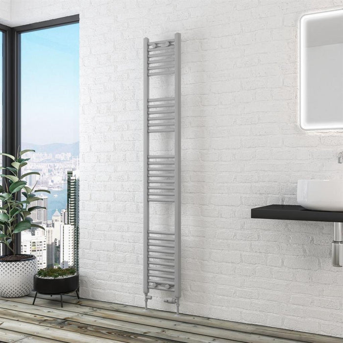 Eastbrook Wingrave Straight Heated Towel Rail - Matt Grey