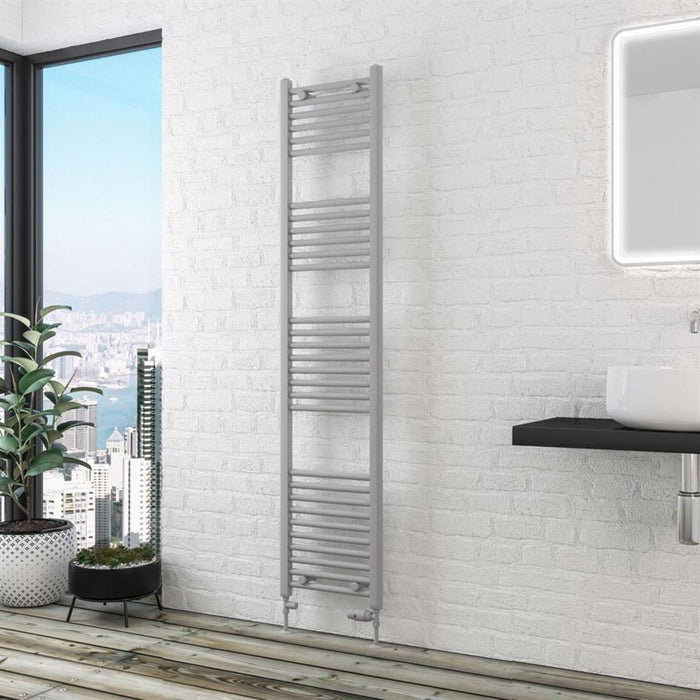 Eastbrook Wingrave Straight Heated Towel Rail - Matt Grey