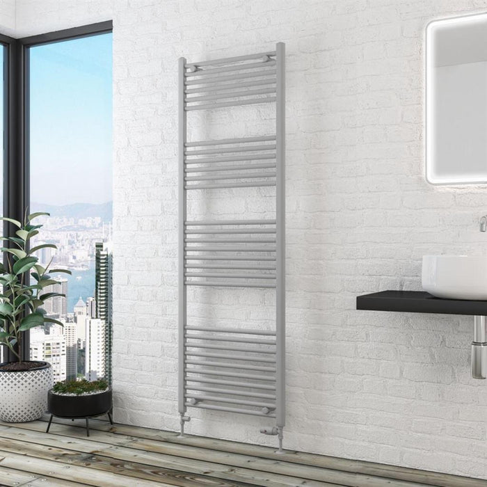 Eastbrook Wingrave Straight Heated Towel Rail - Matt Grey