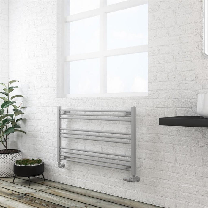 Eastbrook Wingrave Straight Heated Towel Rail - Matt Grey