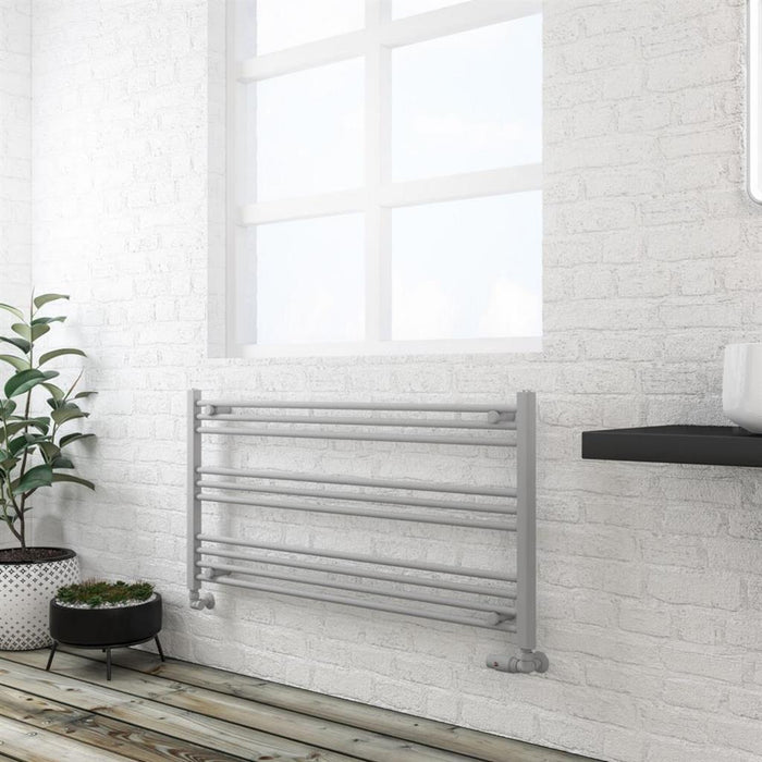 Eastbrook Wingrave Straight Heated Towel Rail - Matt Grey