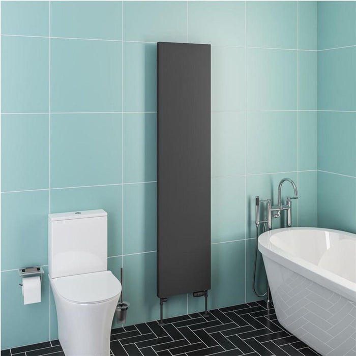 Eastbrook Wingrave Vertical Flat Panel Designer Radiator - Matt Anthracite