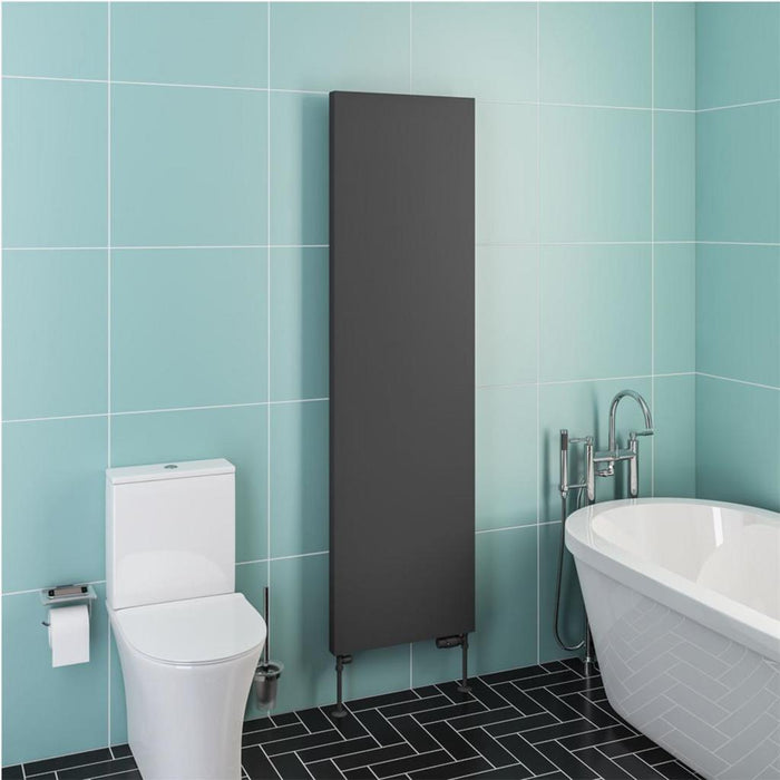 Eastbrook Wingrave Vertical Flat Panel Designer Radiator - Matt Anthracite
