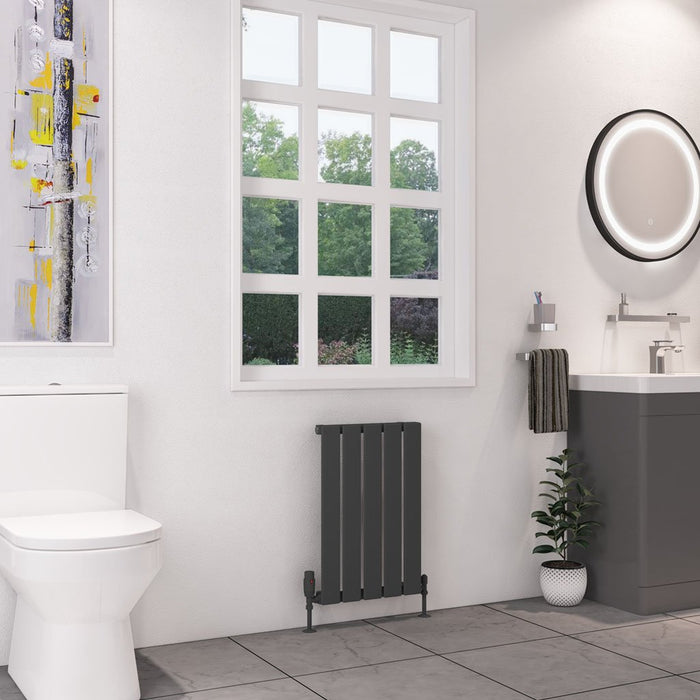 Eastbrook Deddington Single Vertical Designer Radiator - Matt Anthracite