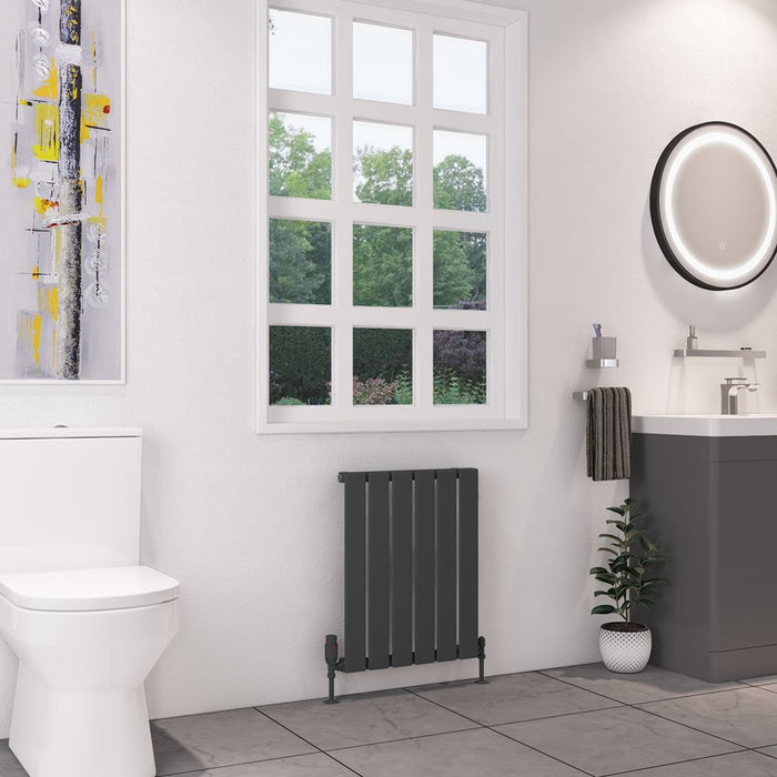 Eastbrook Deddington Single Vertical Designer Radiator - Matt Anthracite