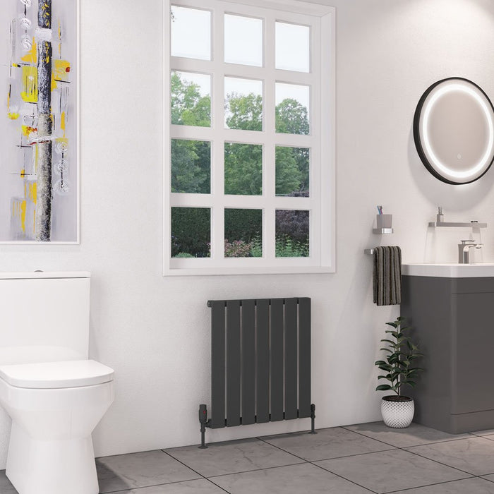 Eastbrook Deddington Single Vertical Designer Radiator - Matt Anthracite