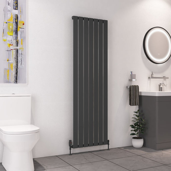 Eastbrook Deddington Single Vertical Designer Radiator - Matt Anthracite