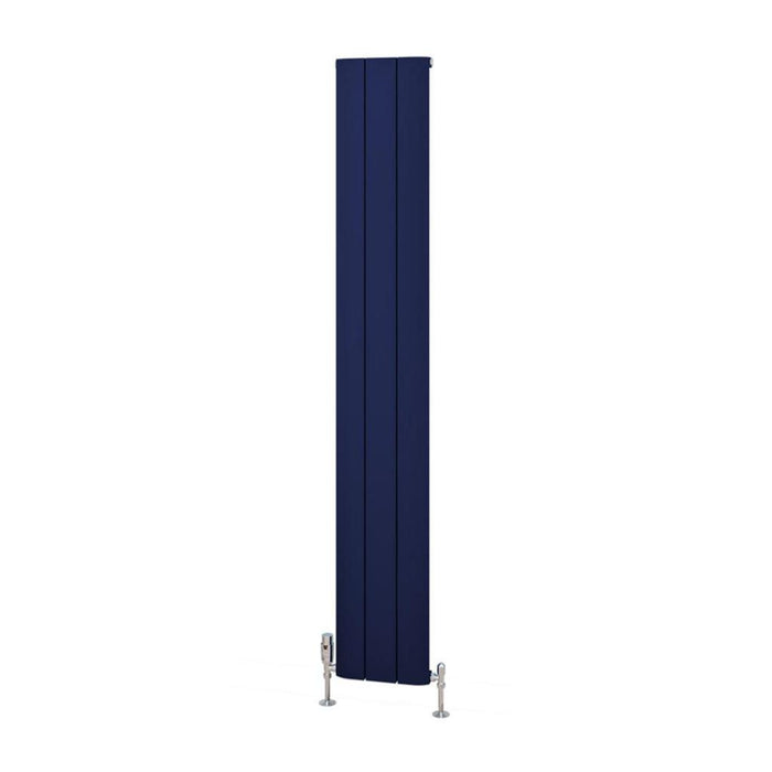 Eastbrook Withington Aluminium Vertical Designer Radiator - Matt Cobalt Blue