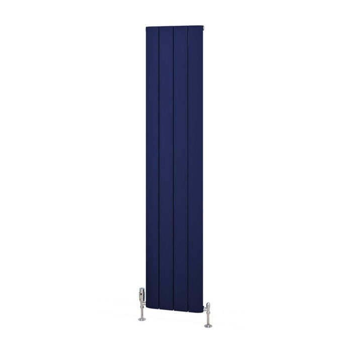 Eastbrook Withington Aluminium Vertical Designer Radiator - Matt Cobalt Blue