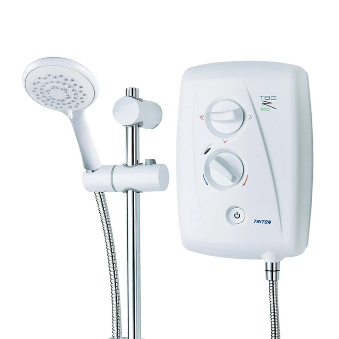 Triton T80Z 8.5kW Fast-Fit Eco Electric Shower - White