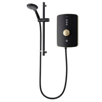 Triton Amore Electric Shower - 9.5kW - Brushed Brass/Black