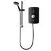 Triton Amore Electric Shower - 9.5kW - Brushed Brass/Black