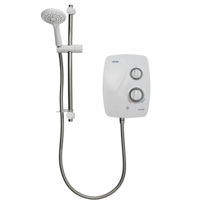 Triton Novel SR Silent Running Thermostatic Power Shower - White