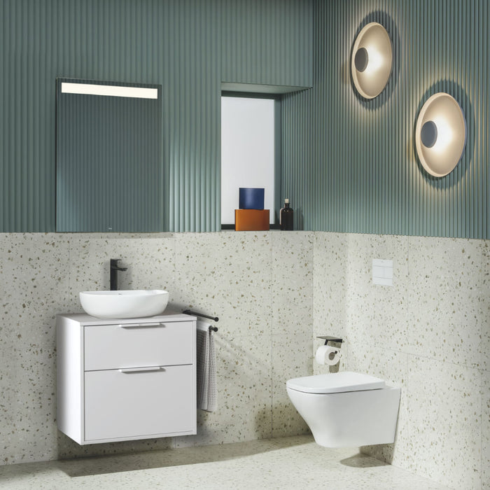 Roca Optica Vortex Rimless Wall Hung Toilet with Soft Close Seat