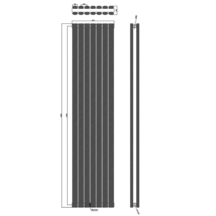 Scudo Apex Double Panel Vertical Designer Radiator
