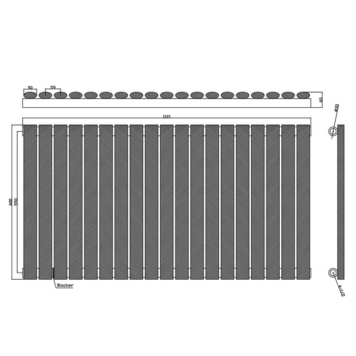 Scudo Apex Single Panel Horizontal Designer Radiator