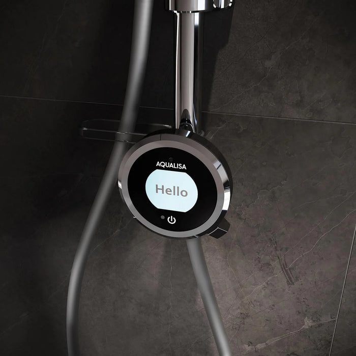 Aqualisa Optic Q Smart Digital Shower Exposed with Adjustable & Ceiling Fixed Head - High Pressure/Combi