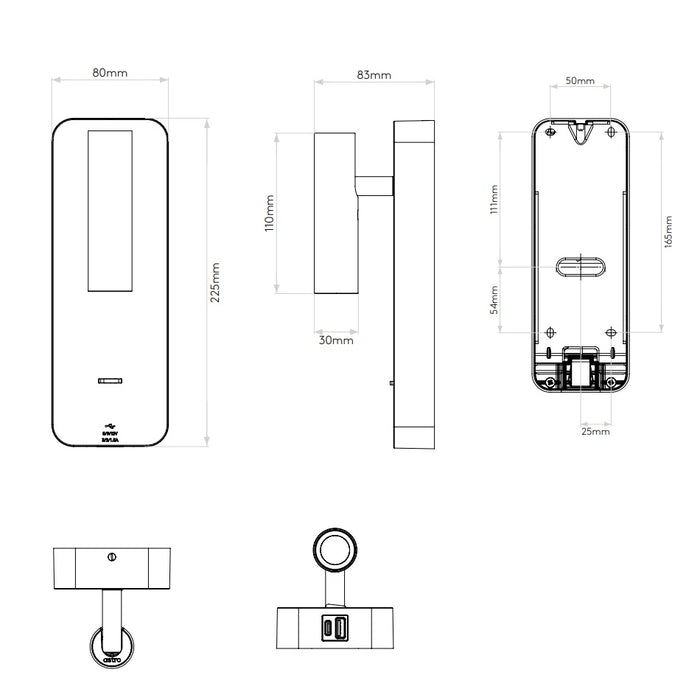 Astro Enna Surface USB A+C Charging Port