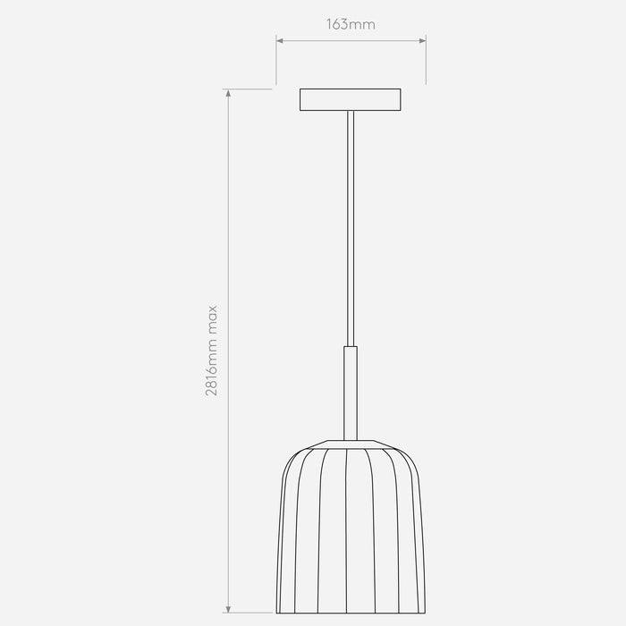 Astro Veo Pendant Ceiling Light - Ø163mm - Bronze