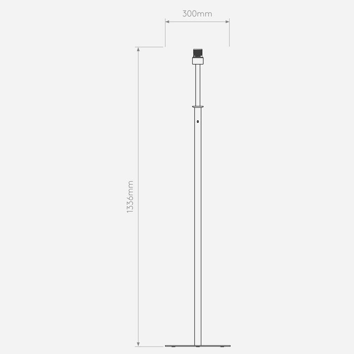 Astro Club Floor Light - Bronze/Natural Brass