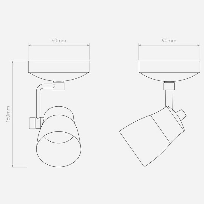 Astro Juno Single Wall/Ceiling Light