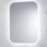 Scudo Aura Rectangular Illuminated Backlit LED Mirror with Demister Pad & Shaver Socket