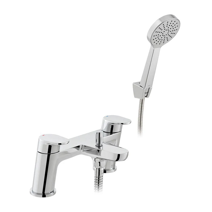 Vado Ava Deck Mounted Bath Shower Mixer Tap with Shower Kit - Chrome