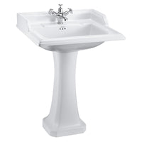 Burlington Classic Basin With Full Pedestal - 650mm Wide