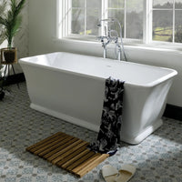 BC Designs Magnus Stone Freestanding Bath - 1680mm x 750mm -Gloss White