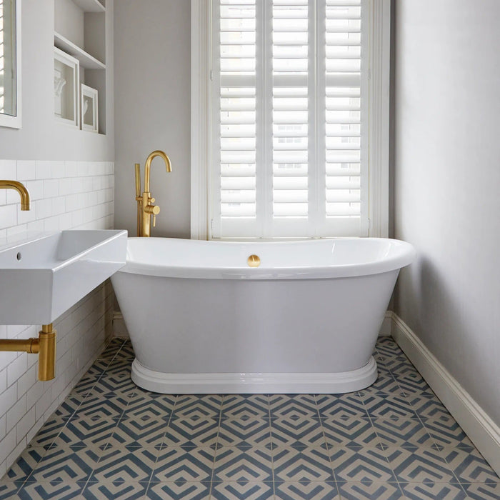 BC Designs Acrylic Roll Top Freestanding Boat Bath