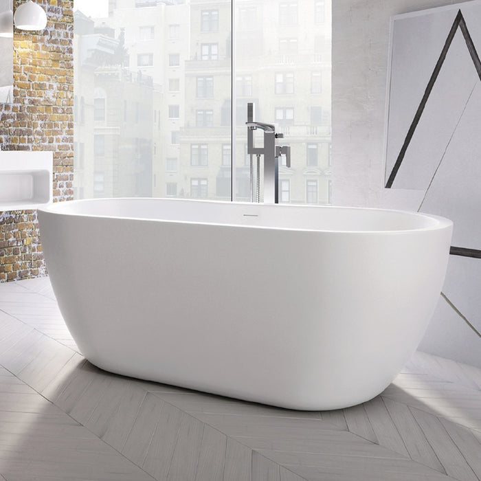 Scudo Onyx Double Ended Freestanding Bath - Gloss White