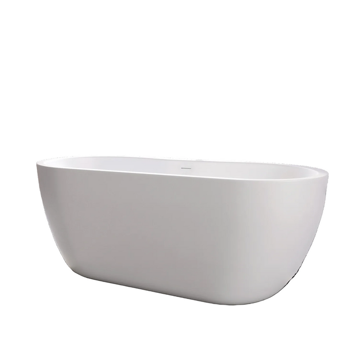 Scudo Onyx Double Ended Freestanding Bath - Gloss White