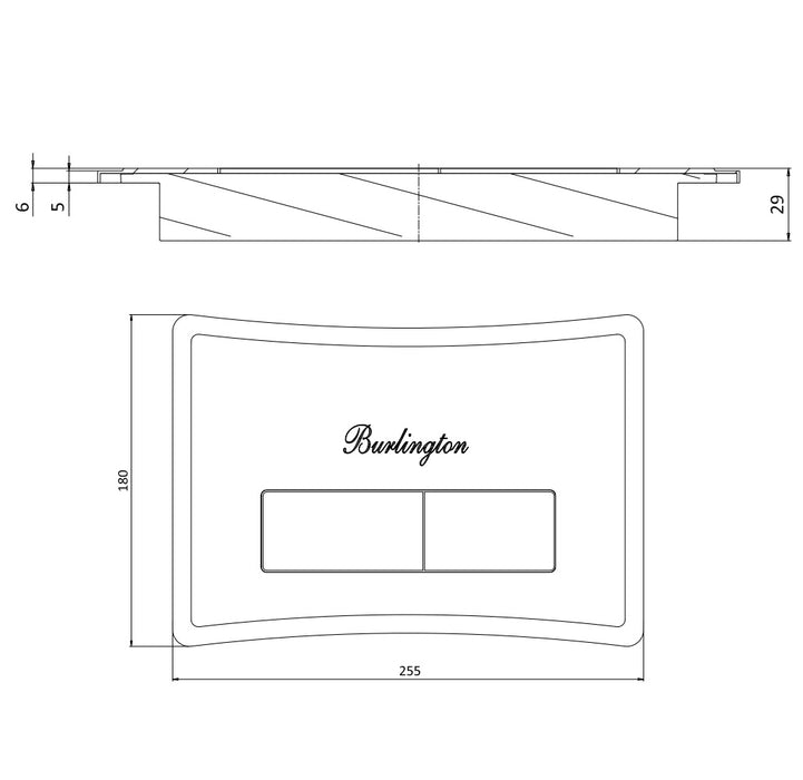 Burlington Strand Flush Plate
