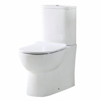 Scudo Belini Rimless Closed Back Close Coupled Toilet with Soft Close Seat