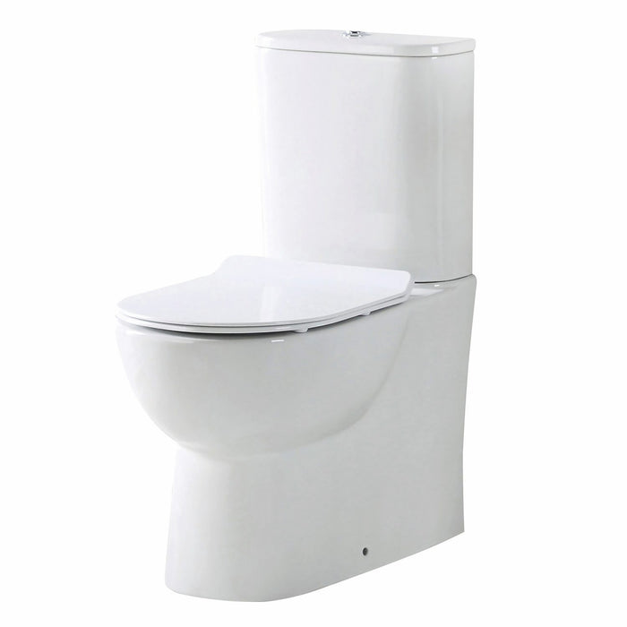Scudo Belini Rimless Closed Back Close Coupled Toilet with Soft Close Seat