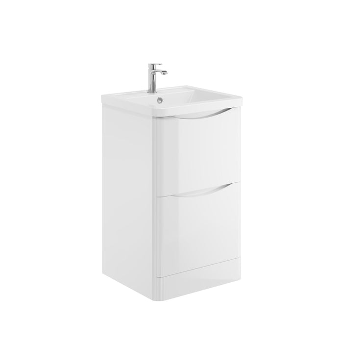 Scudo Bella 2 Drawer Floorstanding Vanity Unit with Ceramic Basin