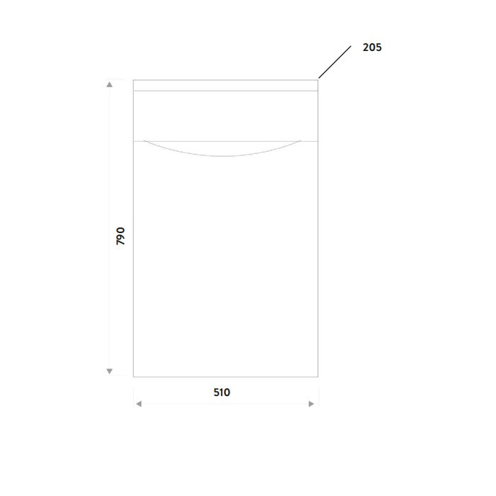 Scudo Bella 500mm Back To Wall WC Unit
