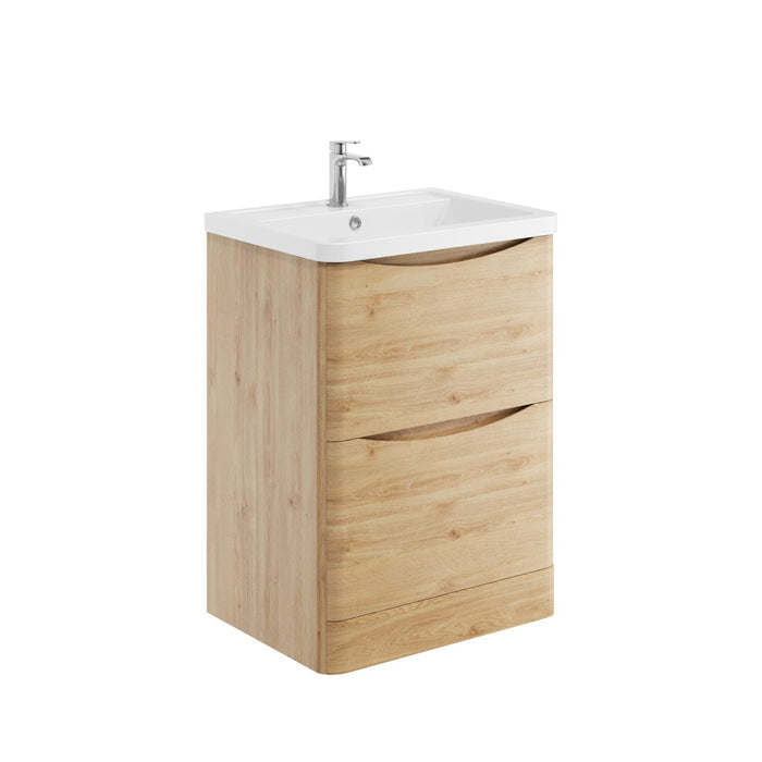 Scudo Bella 2 Drawer Floorstanding Vanity Unit with Ceramic Basin