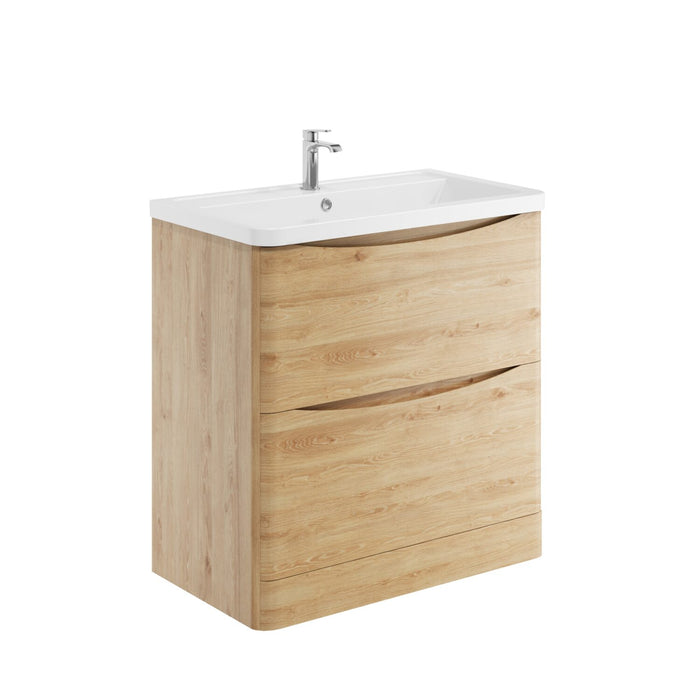 Scudo Bella 2 Drawer Floorstanding Vanity Unit with Ceramic Basin
