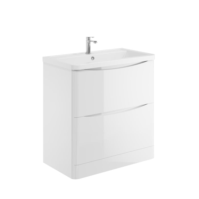 Scudo Bella 2 Drawer Floorstanding Vanity Unit with Ceramic Basin