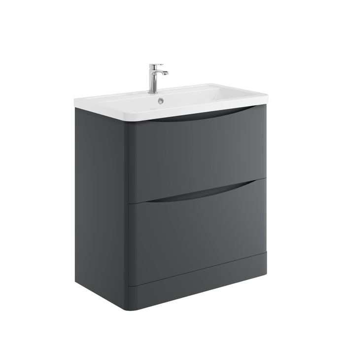 Scudo Bella 2 Drawer Floorstanding Vanity Unit with Ceramic Basin