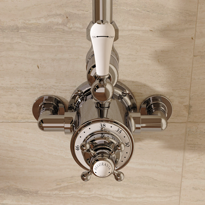 Crosswater Belgravia Exposed Shower Mixer With Rain Head