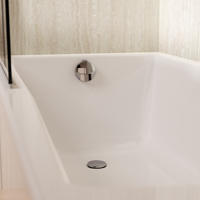 Crosswater Bath Filler With Extended Click Clack Waste - Chrome
