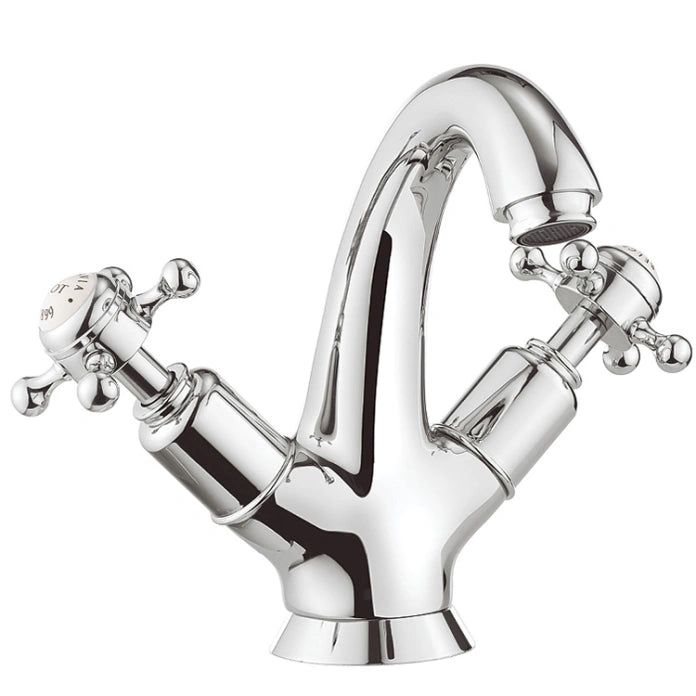 Crosswater Belgravia Crosshead High neck Monobloc Basin Mixer Tap - Chrome